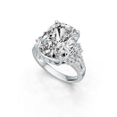 Sterling Silver Semi Mount Ring Setting CU 16X12mm White Topaz Syzjewelry