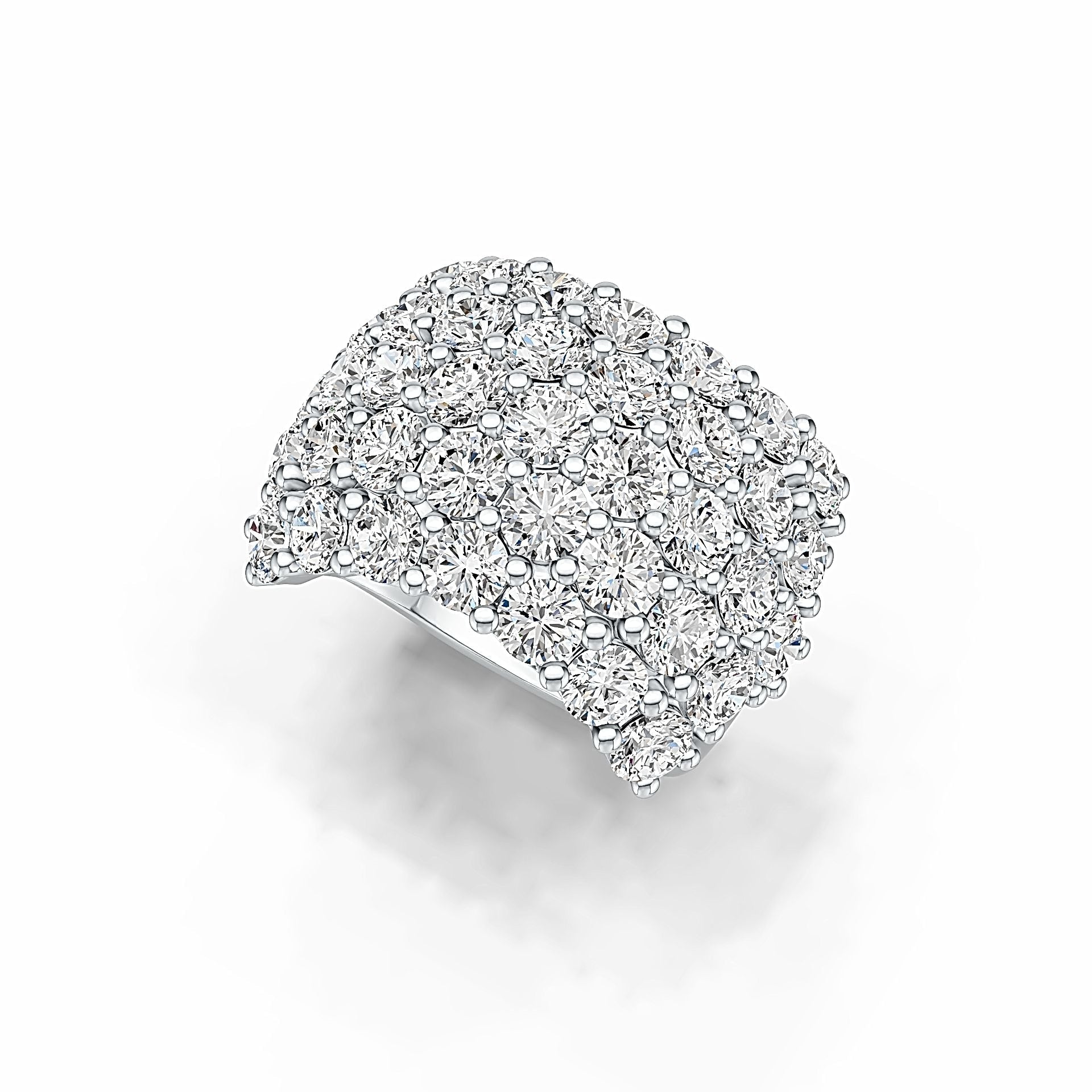 Sterling Silver Semi Mount Ring Setting Round RD 3.5mm DHJ