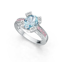 Sterling Silver Semi Mount Ring Setting Oval OV 10X8MM DHJ