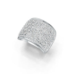 Sterling Silver Semi Mount Ring Setting Round RD 2.5mm White Topaz DHJ