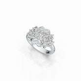 Sterling Silver Semi Mount Ring Setting Oval OV 4X3mm with White Topaz - Syzjewelry