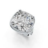 Sterling Silver Semi Mount Ring Setting Cushion CU 18X18mm DHJ