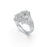 Sterling Silver Semi Mount Ring Setting Pear PE 10X7mm DHJ