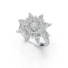 Sterling Silver Semi Mount Ring Setting Marquise MQ 6X3mm DHJ