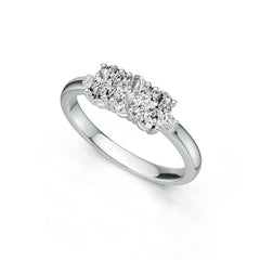 Sterling Silver Semi Mount Ring Setting Oval OV 6X4mm DHJ
