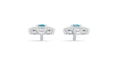 Sterling Silver Semi Mount Earrings Setting Emerald OCT 7X5mm PE 6X4mm DHJ