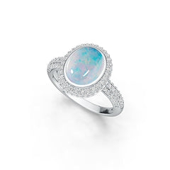 Sterling Silver Semi Mount Ring Setting Oval OV 10X8mm DHJ