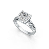 Sterling Silver Semi Mount Ring Setting Cushion CU 8X8mm Syzjewelry