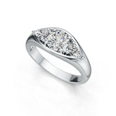 Sterling Silver Semi Mount Ring Setting Round RD 6x6mm DHJ