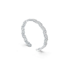 Sterling Silver Semi Mount Bracelet Setting PE 7X5mm PE 6X4mm RD 3.0mm DHJ