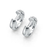 Sterling Silver Semi Mount Earrings Setting Round RD 2x2mm DHJ