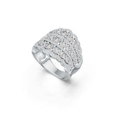Sterling Silver Semi Mount Ring Setting Round RD 3.75mm DHJ