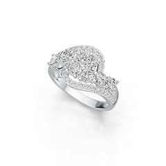Sterling Silver Semi Mount Ring Setting Round RD 4x4mm DHJ