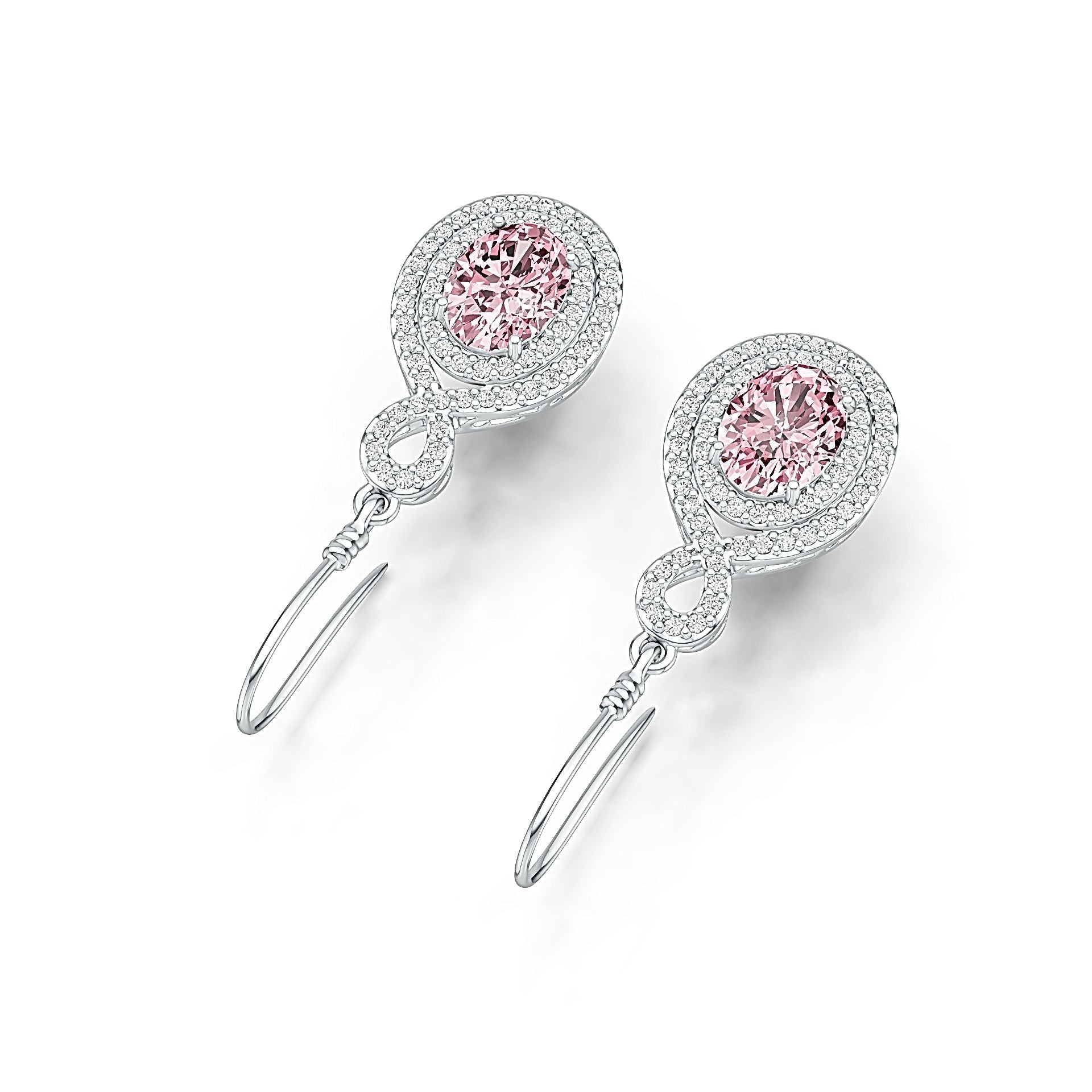 Sterling Silver Semi Mount Earrings Setting Oval OV 8X6mm DHJ
