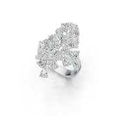 Sterling Silver Semi Mount Ring Setting Pear PE 5x3mm DHJ
