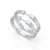 Sterling Silver Semi Mount Earrings Setting Oval OV 5x3mm DHJ