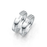 Sterling Silver Semi Mount Earrings Setting Round RD 0.9mm DHJ