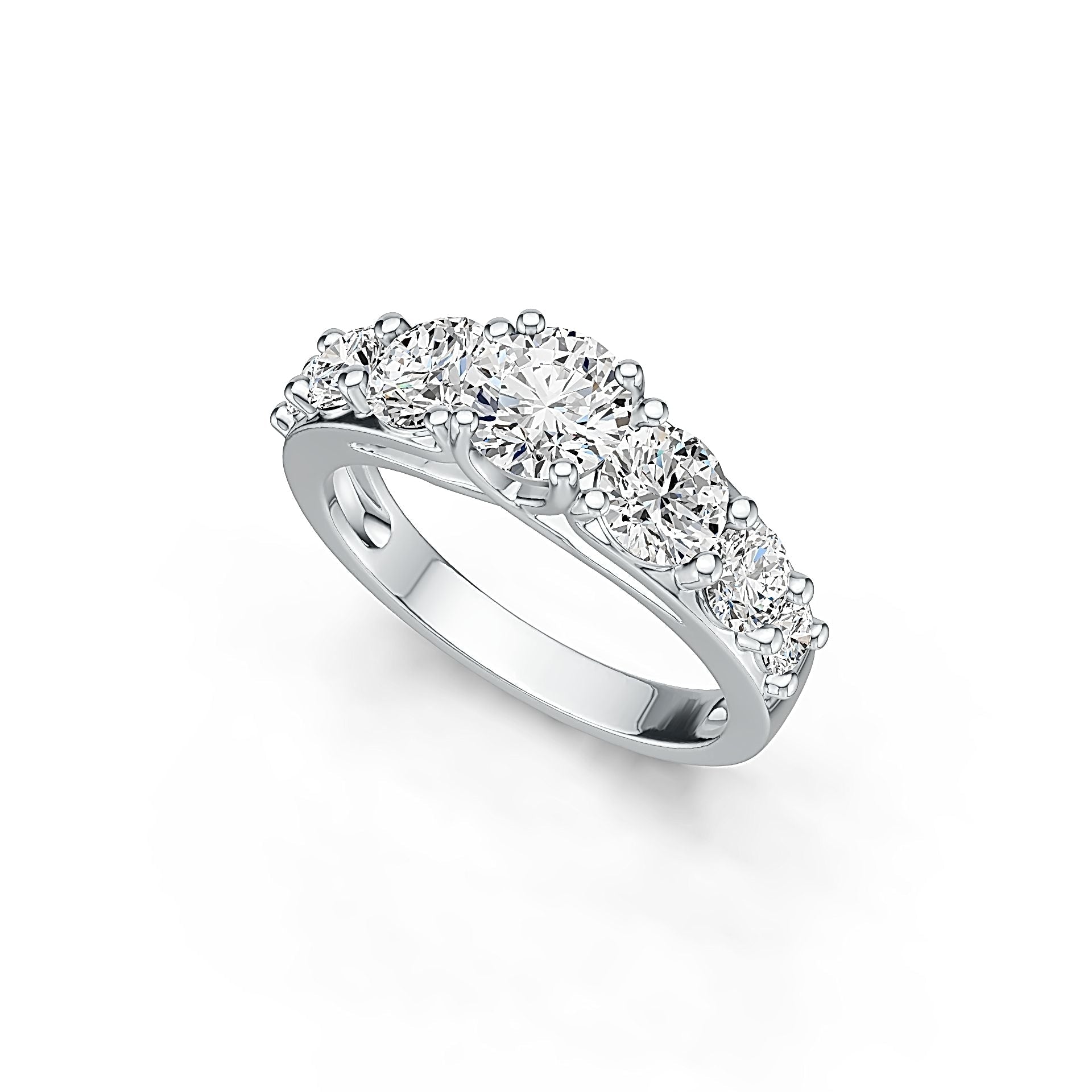 Sterling Silver Semi Mount Ring Setting Round RD 6x6mm RD 5x5mm RD 4x4mm RD 3x3mm - Syzjewelry
