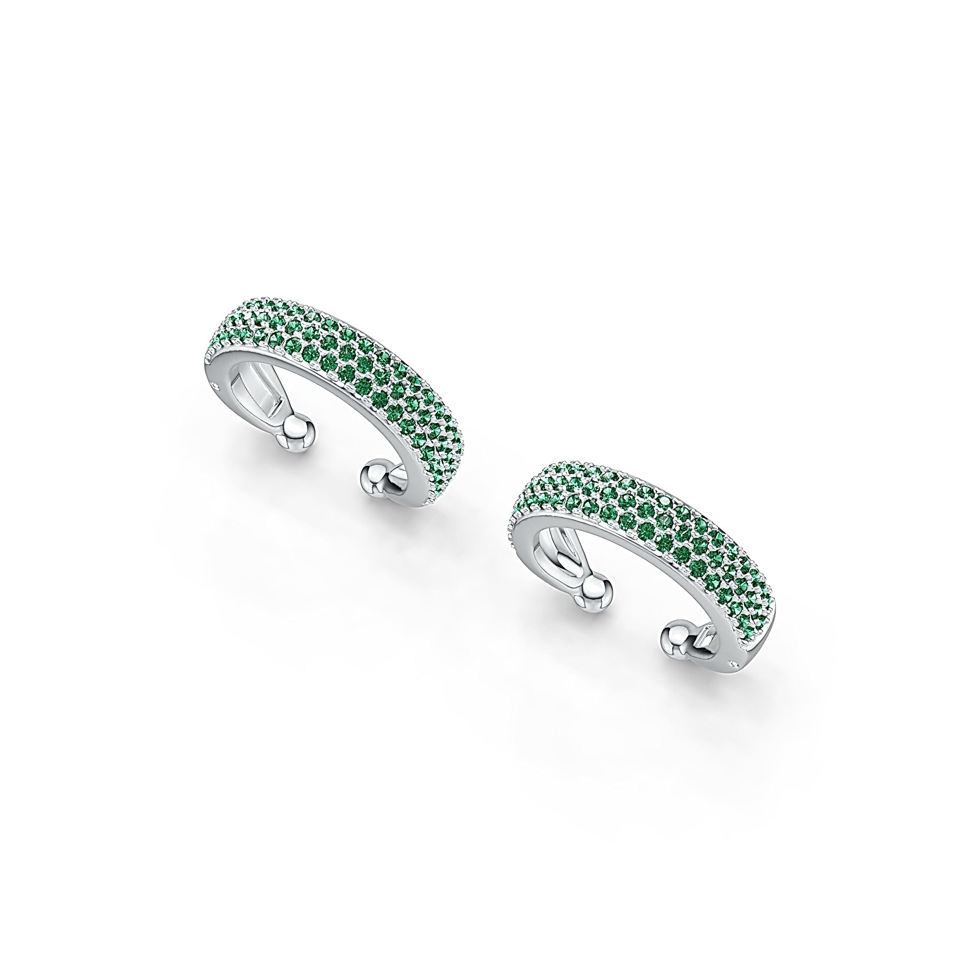 Sterling Silver Semi Mount Earrings Setting Round RD 1.25mm DHJ