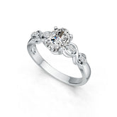 Sterling Silver Semi Mount Ring Setting Oval OV 8X6mm DHJ