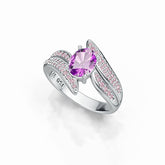 Sterling Silver Semi Mount Ring Setting Oval OV 8x6mm White Topaz Syzjewelry