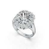 Sterling Silver Semi Mount Ring Setting Cushion CU 11X9mm DHJ