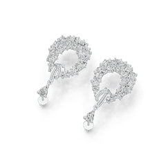 Sterling Silver Semi Mount Earrings Setting Pear PE 6x4mm OV 5x3mm OV 4x3mm DHJ