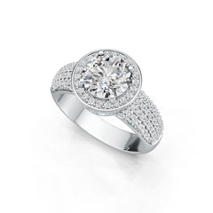 Sterling Silver Semi Mount Ring Setting Round RD 8x8mm DHJ