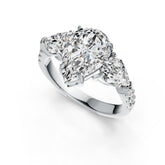 Sterling Silver Semi Mount Ring Setting Pear PE 12X8mm PE 7X5mm DHJ