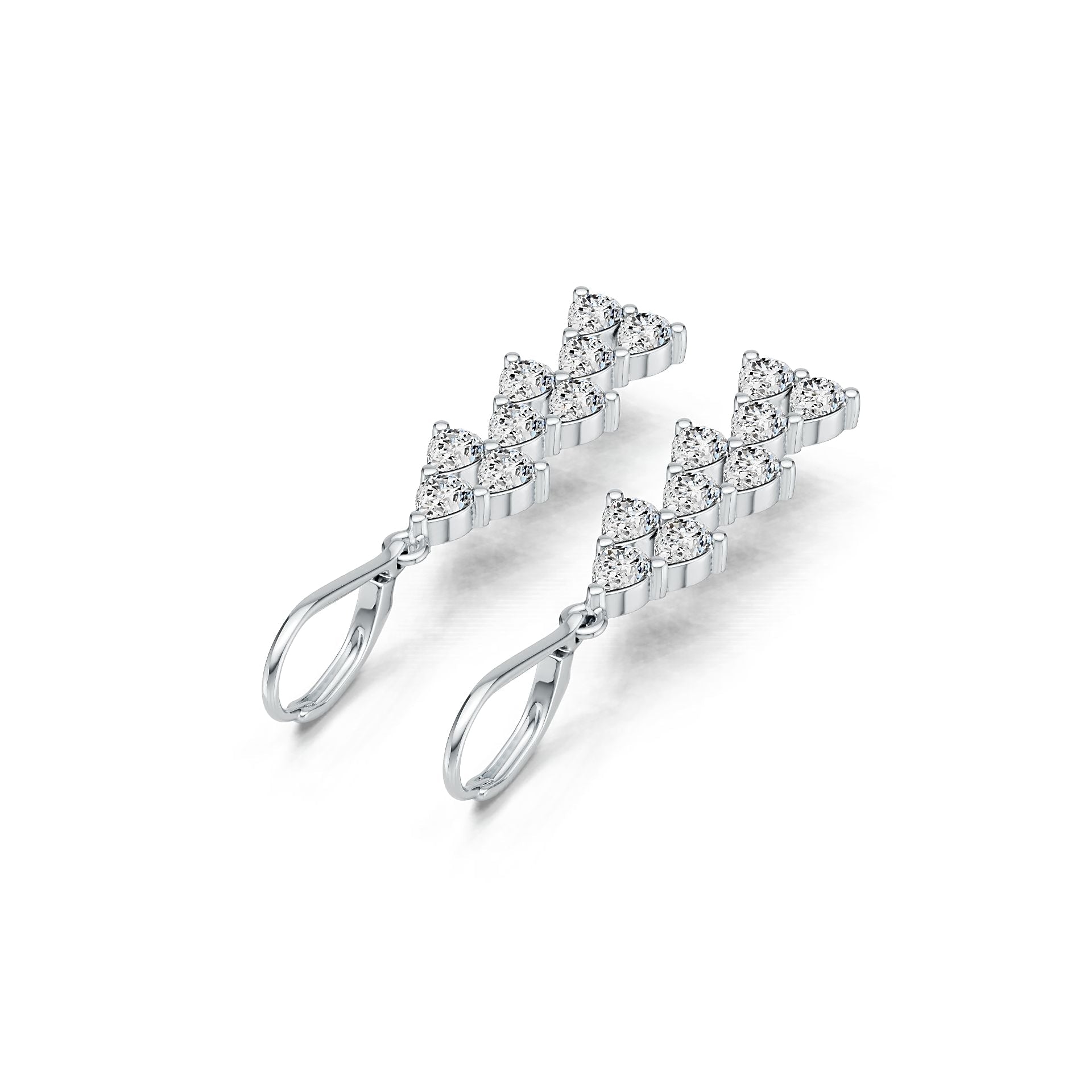 Sterling Silver Semi Mount Earrings Setting Pear PE 4X3mm DHJ