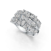 Sterling Silver Semi Mount Ring Setting Oval OV 5X4mm PE 5X3mm PE 4X3mm DHJ