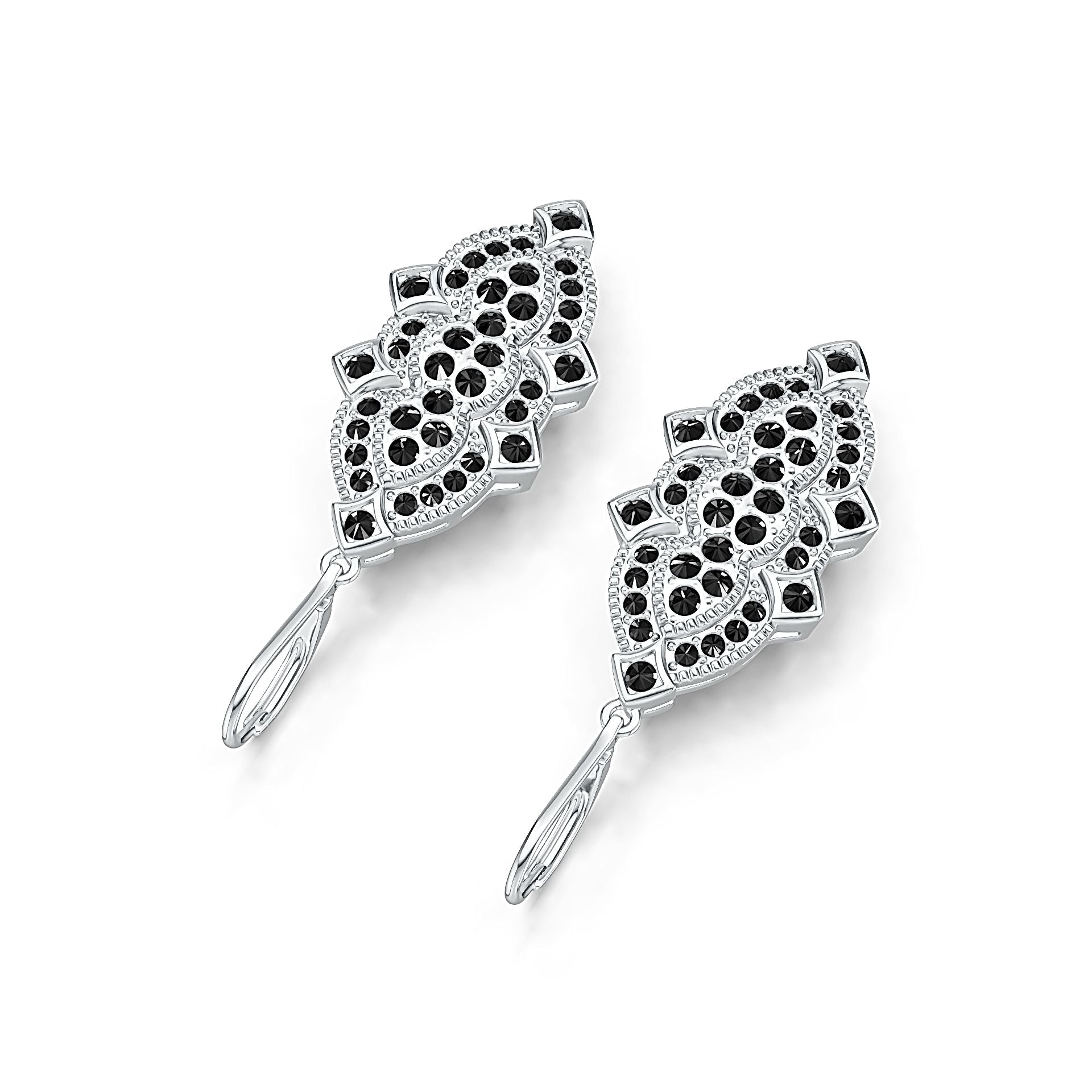 Sterling Silver Semi Mount Earrings Setting Round RD 2x2mm DHJ