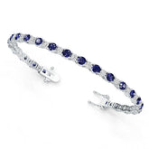 Sterling Silver Semi Mount Bracelet Setting Round RD 4x4mm DHJ