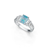 Sterling Silver Semi Mount Ring Setting Emerald OCT 9X7mm Cabochon DHJ