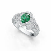 Sterling Silver Semi Mount Ring Setting Oval OV 8X6mm DHJ
