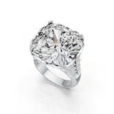Sterling Silver Semi Mount Ring Setting Cushion CU 18X18mm DHJ