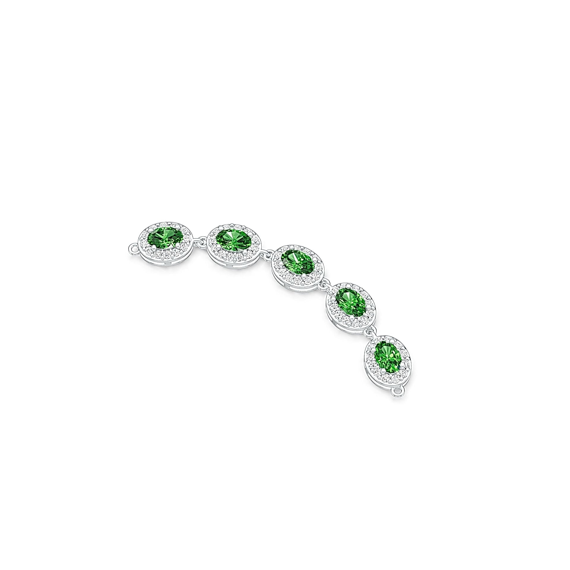 Sterling Silver Semi Mount Pendant Setting Oval OV 6X4mm DHJ