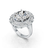 Sterling Silver Semi Mount Ring Setting Oval OV 15X13mm DHJ