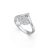 Sterling Silver Semi Mount Ring Setting PE 6X4mm DHJ