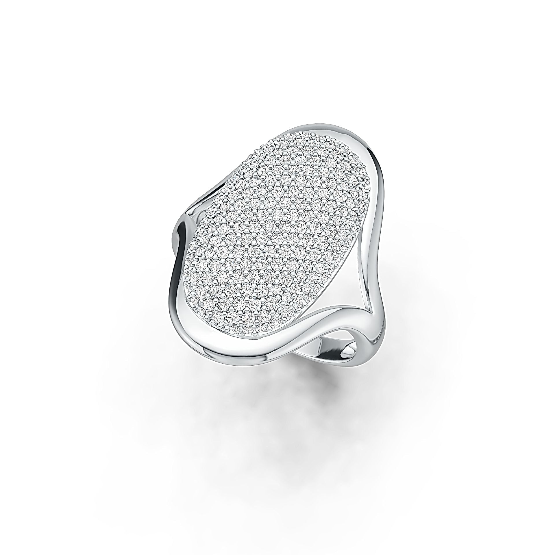 Sterling Silver Semi Mount Ring Setting Round RD 1.25mm DHJ