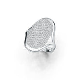 Sterling Silver Semi Mount Ring Setting Round RD 1.25mm DHJ