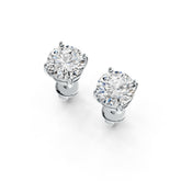 Sterling Silver Semi Mount Earrings Setting Round RD 6.5mm DHJ