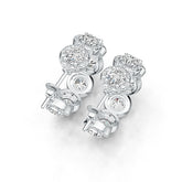 Sterling Silver Semi Mount Earrings Setting Round RD 5x5mm DHJ