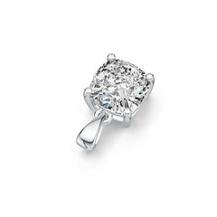 Sterling Silver Semi Mount Pendant Setting Cushion CU 8X8mm DHJ
