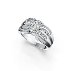 Sterling Silver Semi Mount Ring Setting Oval OV 9X7mm DHJ
