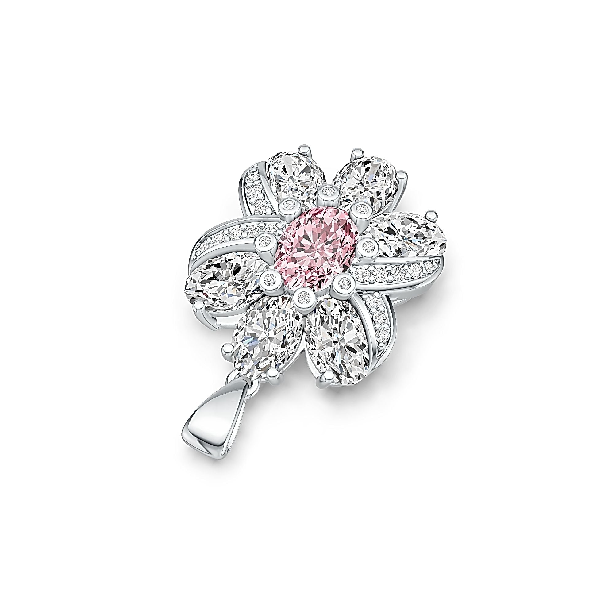 Sterling Silver Semi Mount Pendant Setting Oval OV 8X6mm OV 7X5mm DHJ