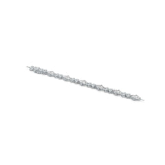 Sterling Silver Semi Mount Bracelet Setting Trillion TR 7X7mm with White Topaz or Moissanite DHJ