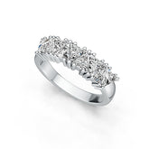 Sterling Silver Semi Mount Ring Setting Trillion TR 4X4mm DHJ