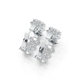 Sterling Silver Semi Mount Earrings Setting Oval OV 5X3mm - Syzjewelry