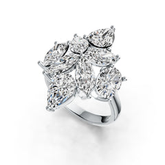 Sterling Silver Semi Mount Ring Setting Marquise MQ 9x4.5mm PE 9x6mm OV 8x6mm Syzjewelry
